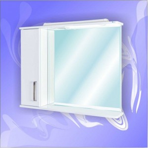 Шкаф зеркало Andaria Гамма фасад с подсветкой левое/правое 700*800*150